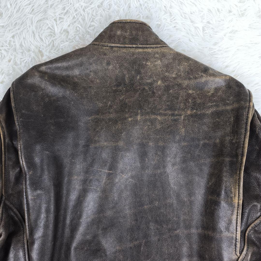 ✨美品✨ R.B.C アールビーシー シングルライダースジャケット レザー 茶色