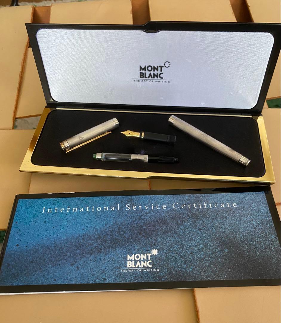 モンブランMONT BLANC 万年筆 スリム　ペン先 18K/750金ゴールド