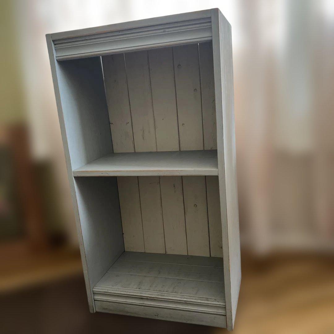 最終価格！アンティーク風に作ったブルーグレーの棚