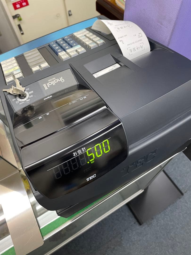 TEC Shallot II レジスター 黒色 鍵付き