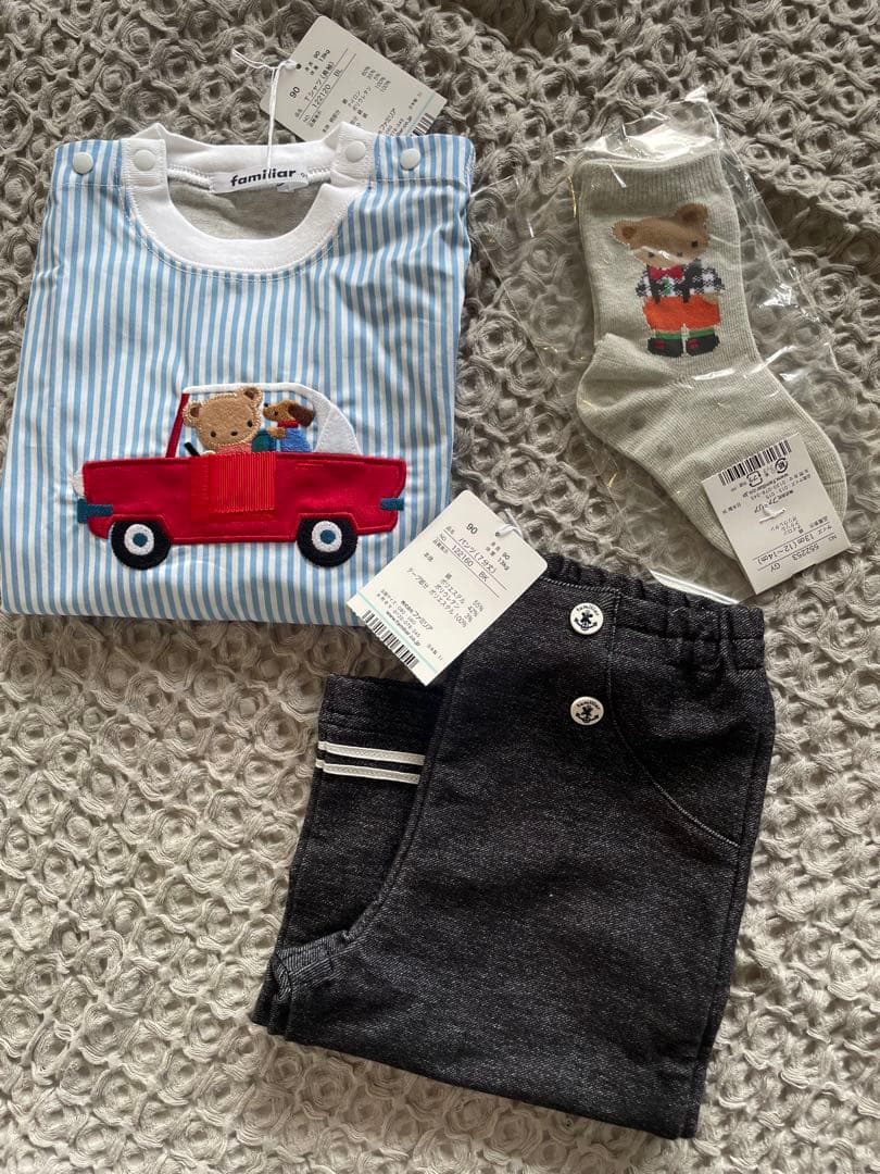 familiar ベビー服セット Tシャツ・パンツ・ソックス
