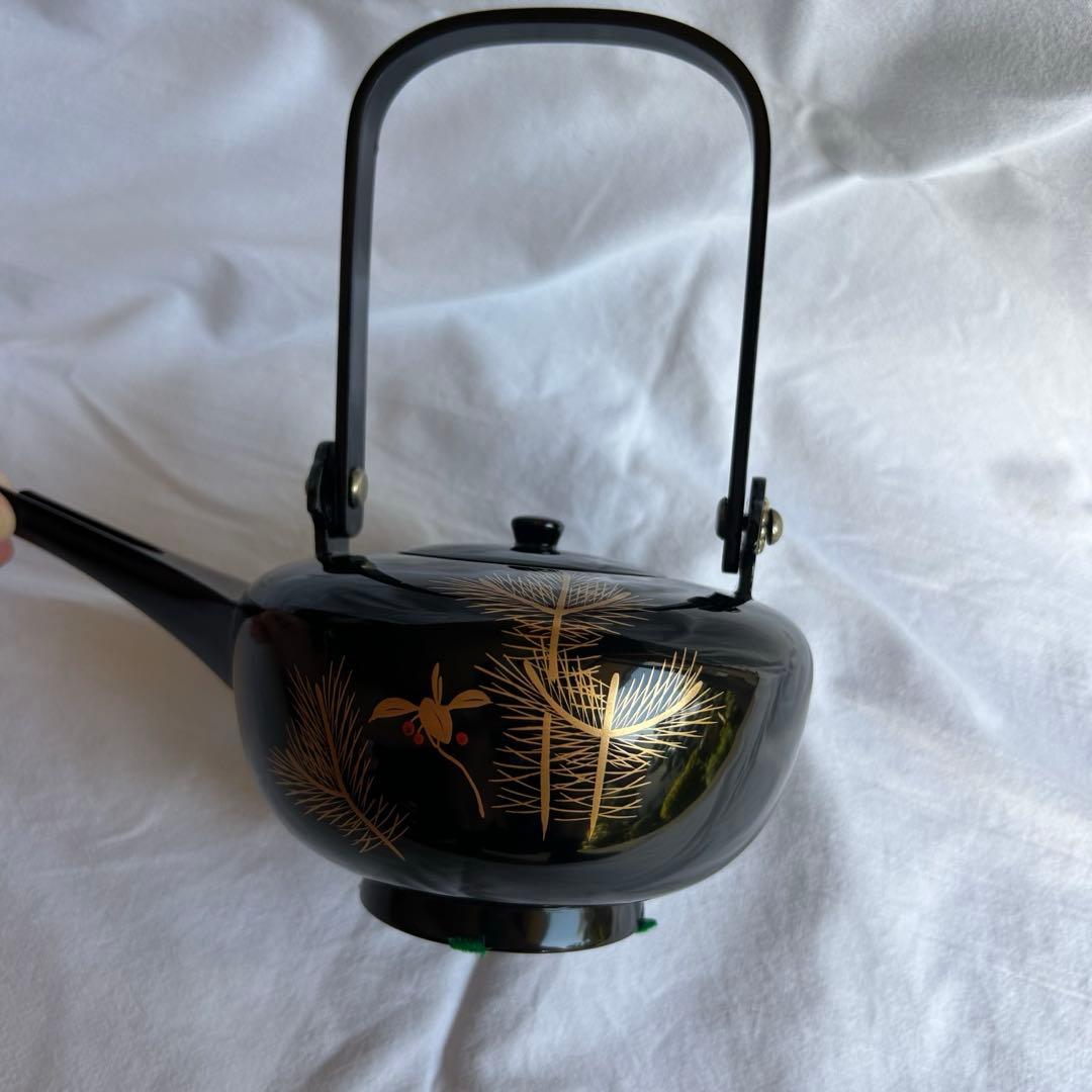 お屠蘇セット　おとそ　御屠蘇器　黒 木製 漆塗り