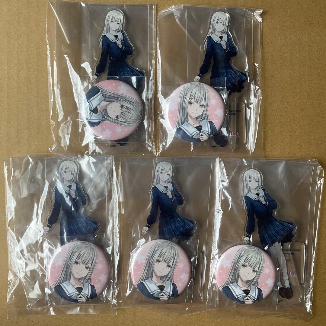 バンドリ! Ave Mujica アクリルスタンド　缶バッジ　若葉睦　5セット