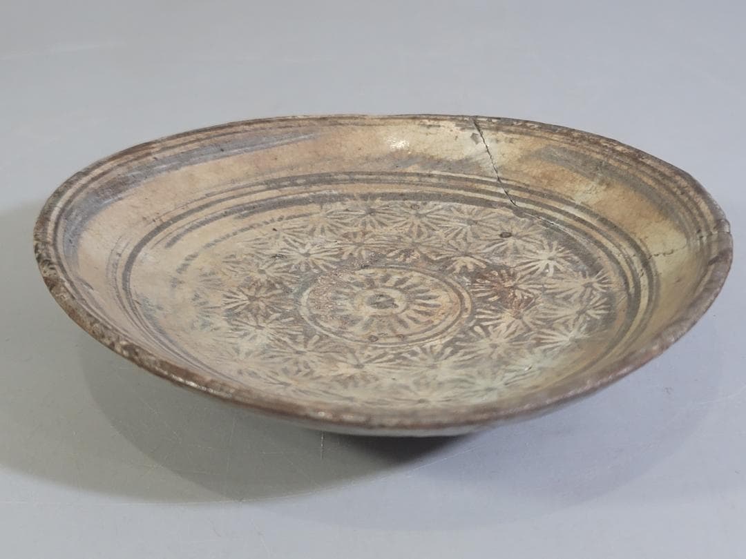 古美術 李朝 花三嶋 小皿 DT358