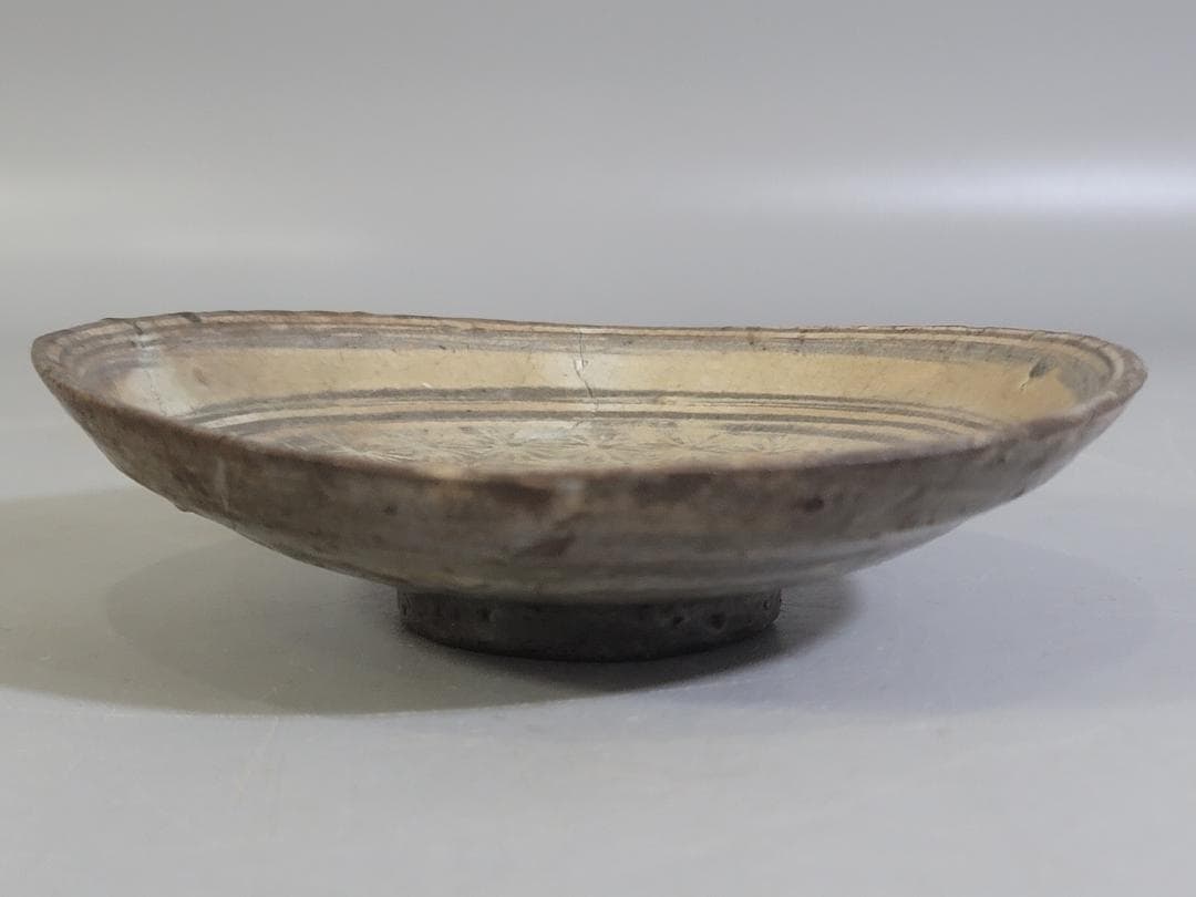 古美術 李朝 花三嶋 小皿 DT358