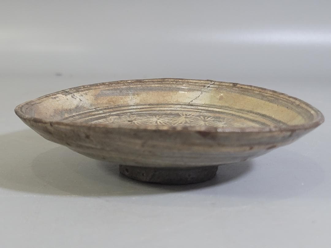 古美術 李朝 花三嶋 小皿 DT358