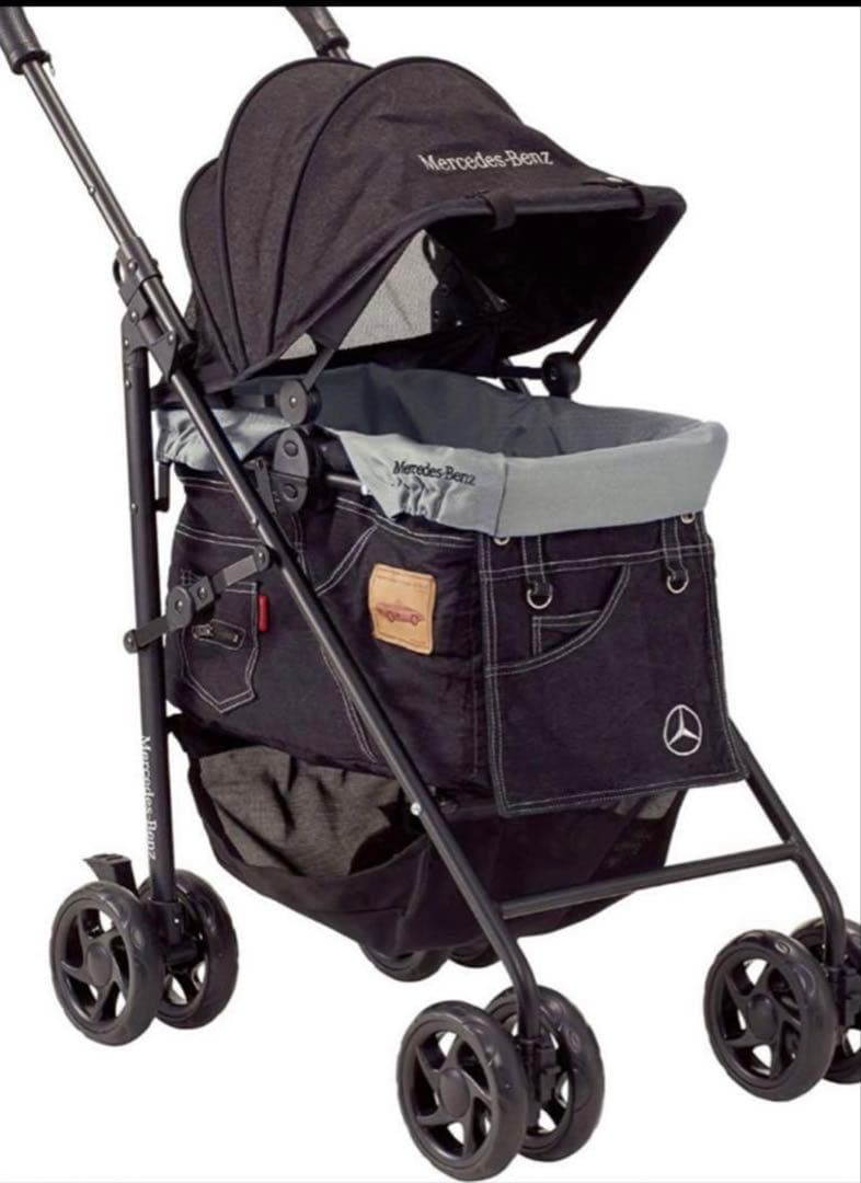 新品、未使用品、箱入りMercedes-Benz ペットカート ブラックMサイズ