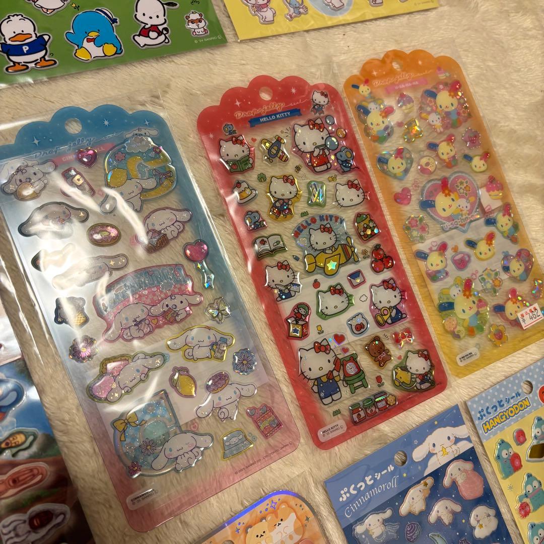 シール　まとめ売り　シール帳　ボンボンドロップシール　キティ　マイメロ　シナモン