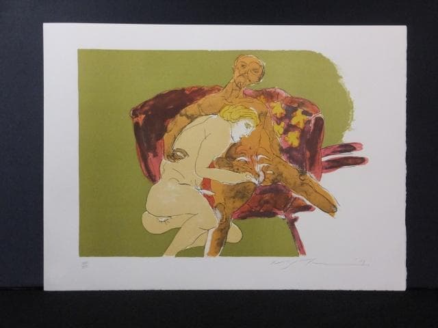 池田満寿夫　直筆サイン『おんな・おとこヨリ　亀頭の唄 その２』1010R