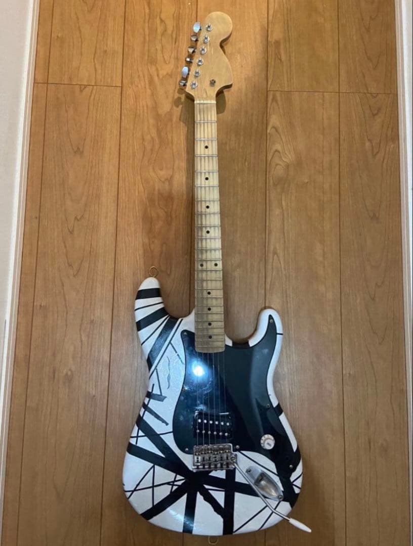 EVH black and white stripe自作ギター