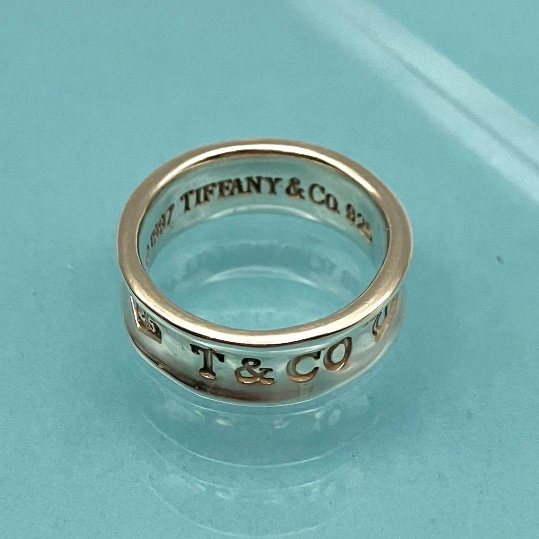 TIFFANY＆Co ナローリング 1837 約9.5号 SV925 少々歪み