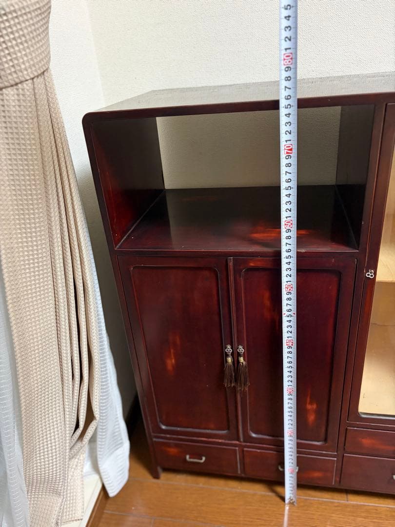 【12/21のみ特別価格】　茶箪笥　赤茶　アンティーク　ヴィンテージ