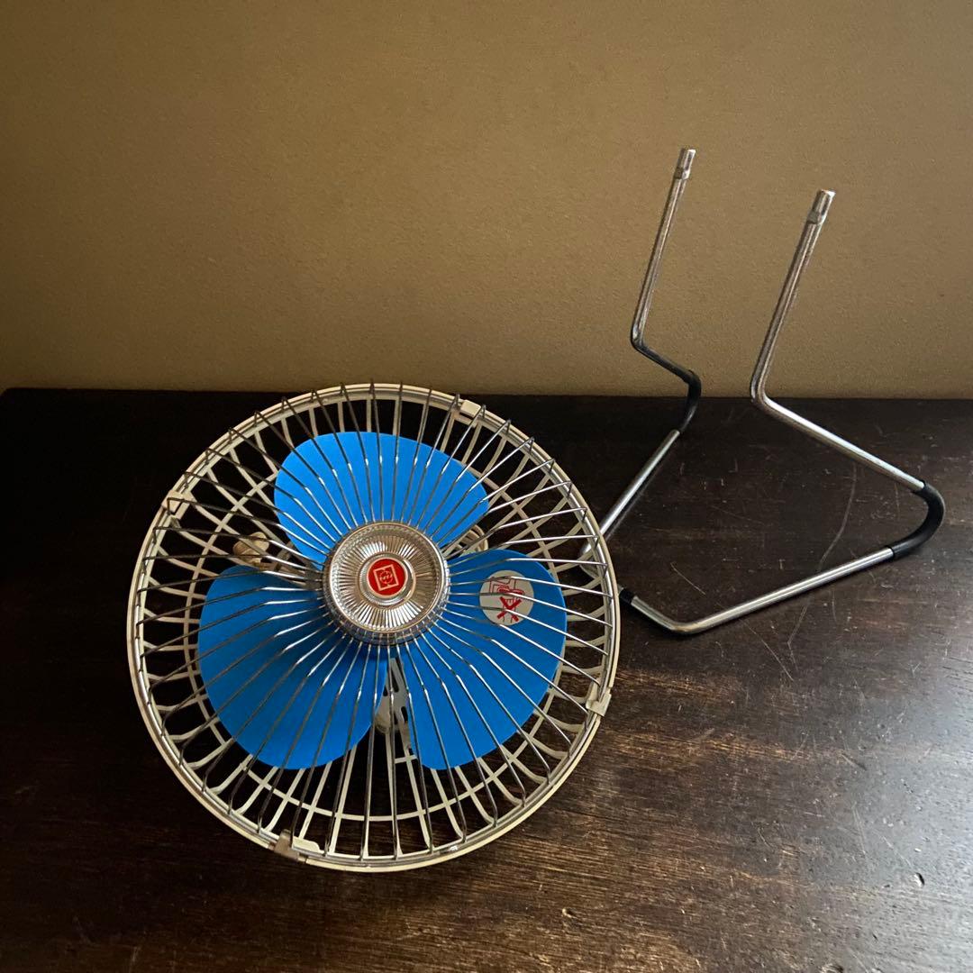 昭和レトロ　卓上扇風機　ナショナル　サーキュレーター　ミニ扇風機　箱、取説付き
