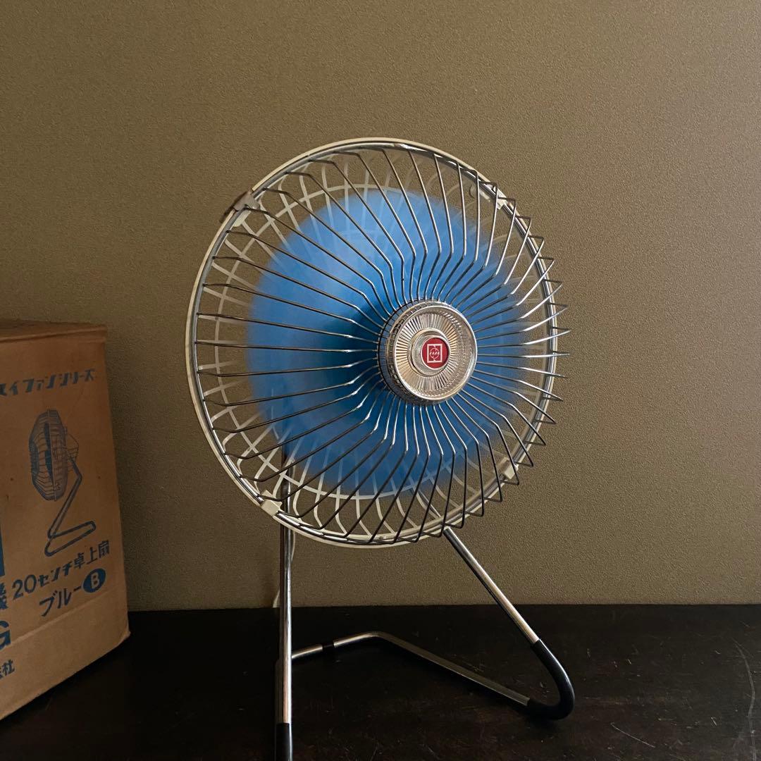 昭和レトロ　卓上扇風機　ナショナル　サーキュレーター　ミニ扇風機　箱、取説付き