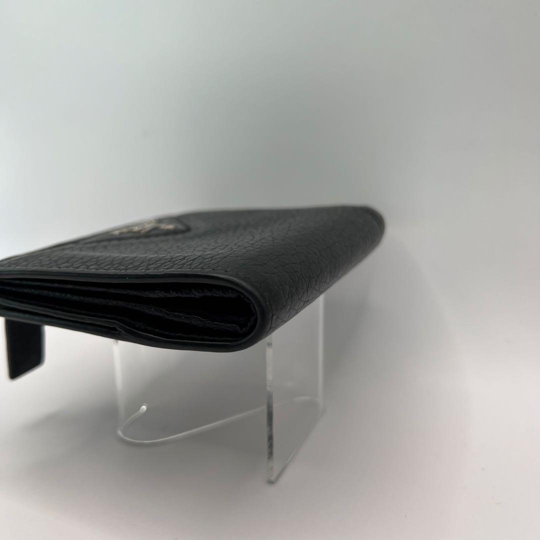 PRADA 二つ折り財布　ブラック　ヴィッテロダイノ　2ML049　レザー　財布