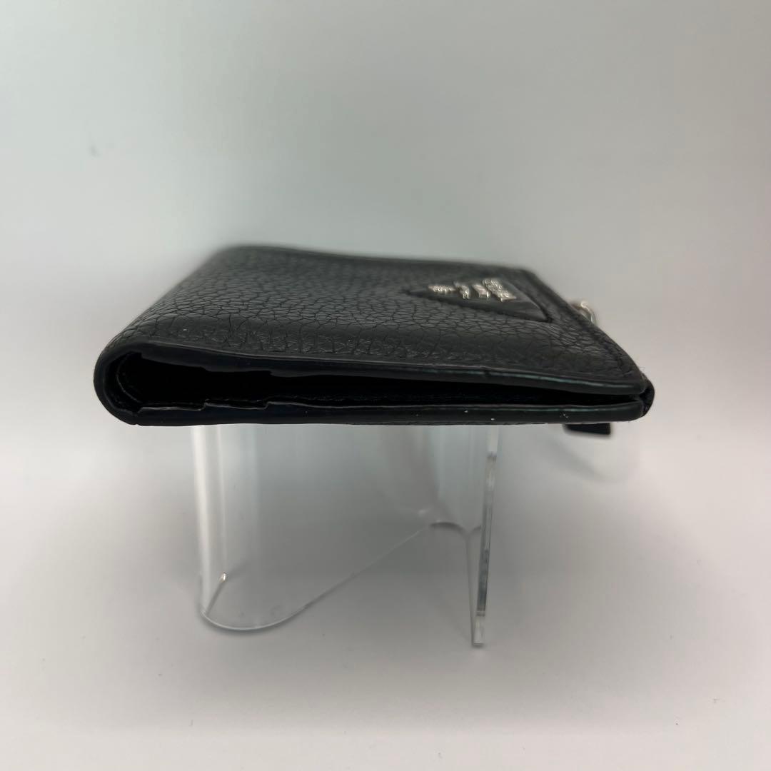 PRADA 二つ折り財布　ブラック　ヴィッテロダイノ　2ML049　レザー　財布