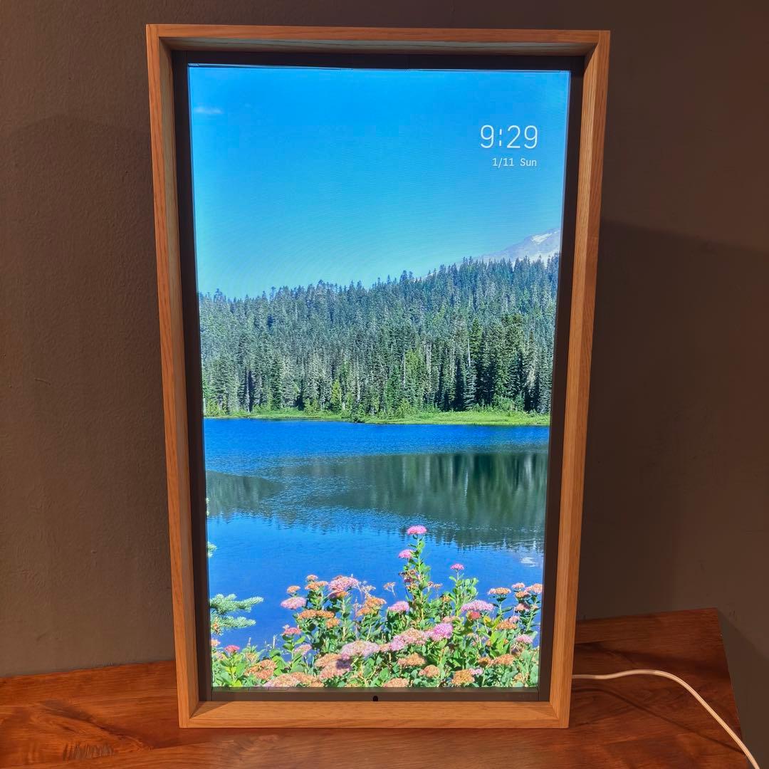 【美品】Atmoph window 2 カリモク木製フレーム