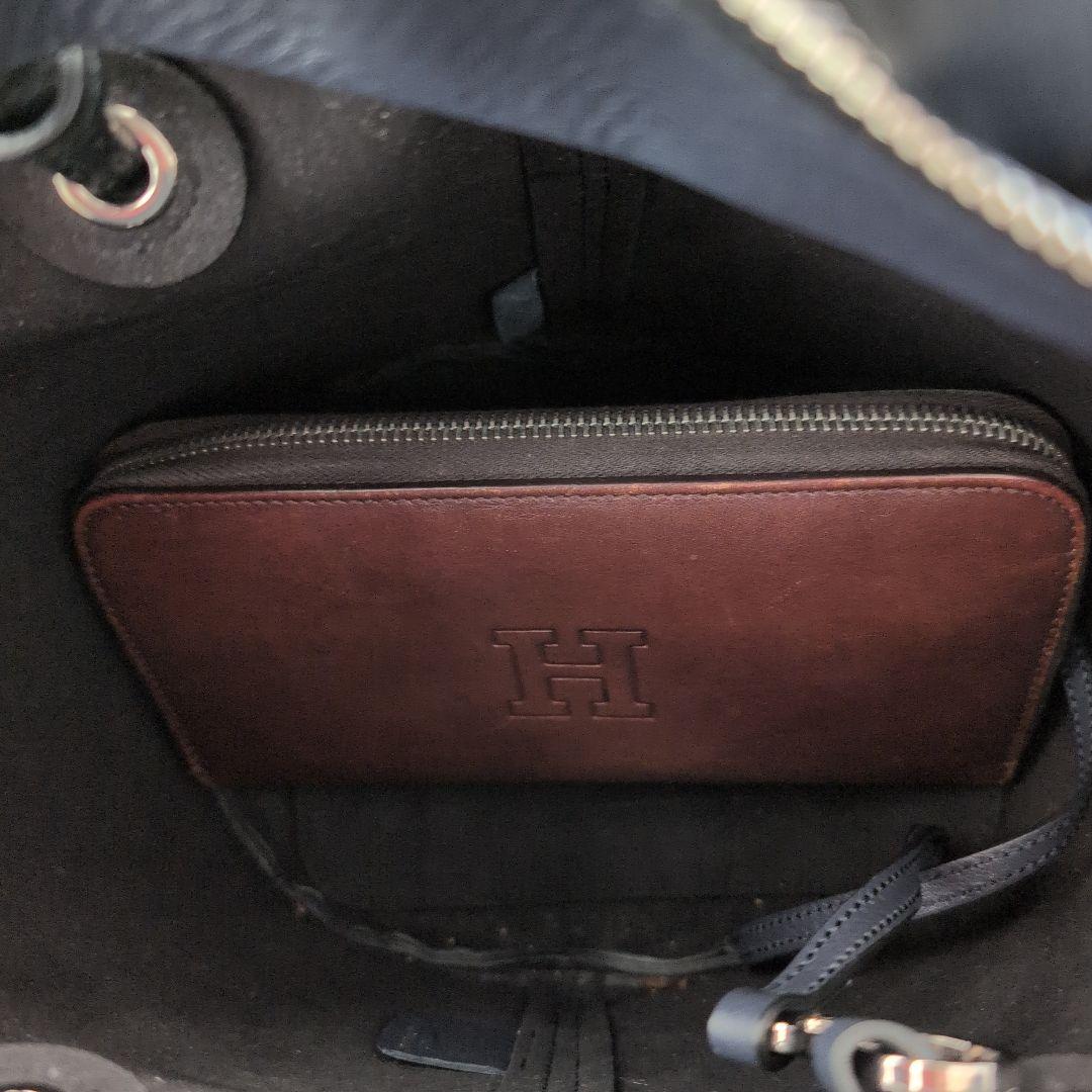 TODS バケツバッグ　ネイビー