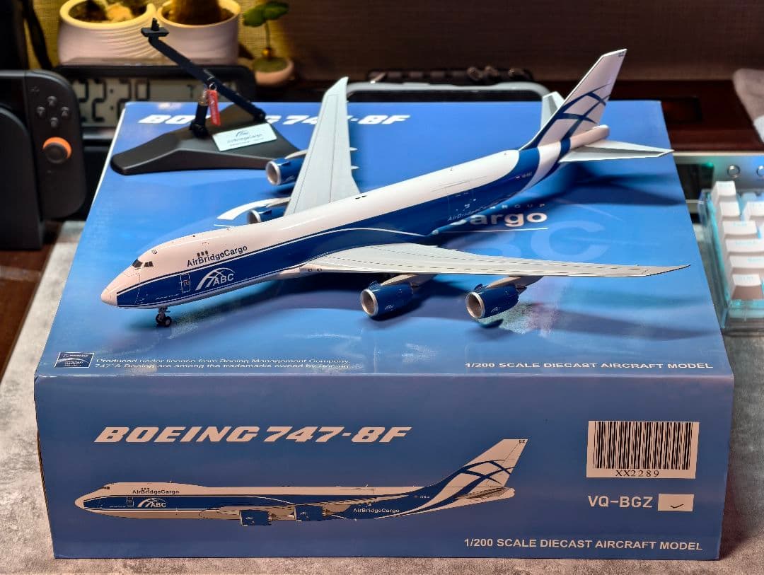 航空機・ヘリコプター JCwings 747-8F 1/200 AirBridgeCargo