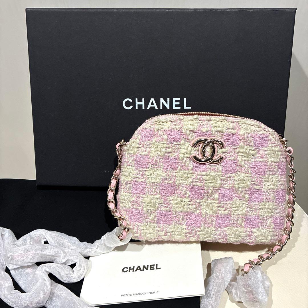 CHANELシャネル ショルダーバッグ チェーンバック　ノベルティ　ピンク