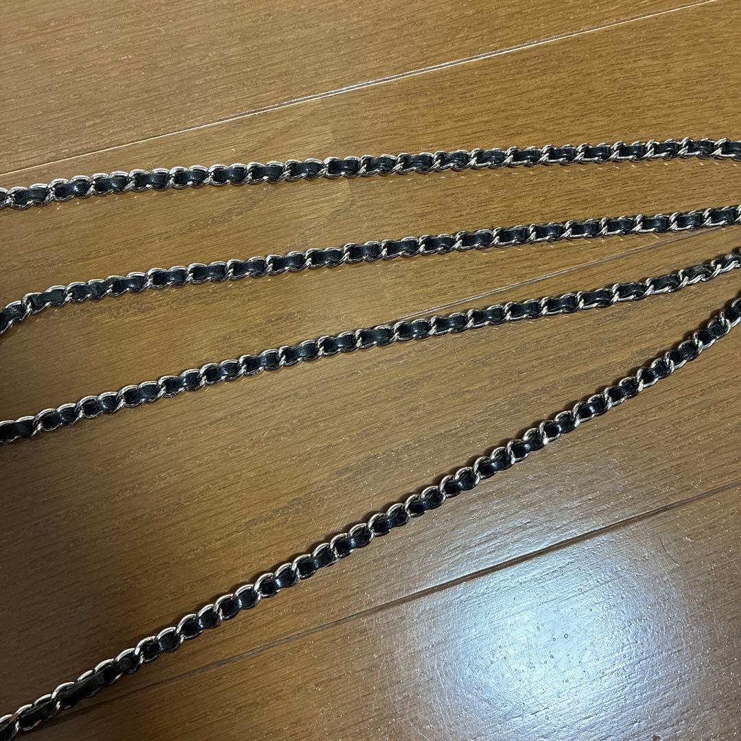 CHANEL ブラックレザー ショルダーバッグ