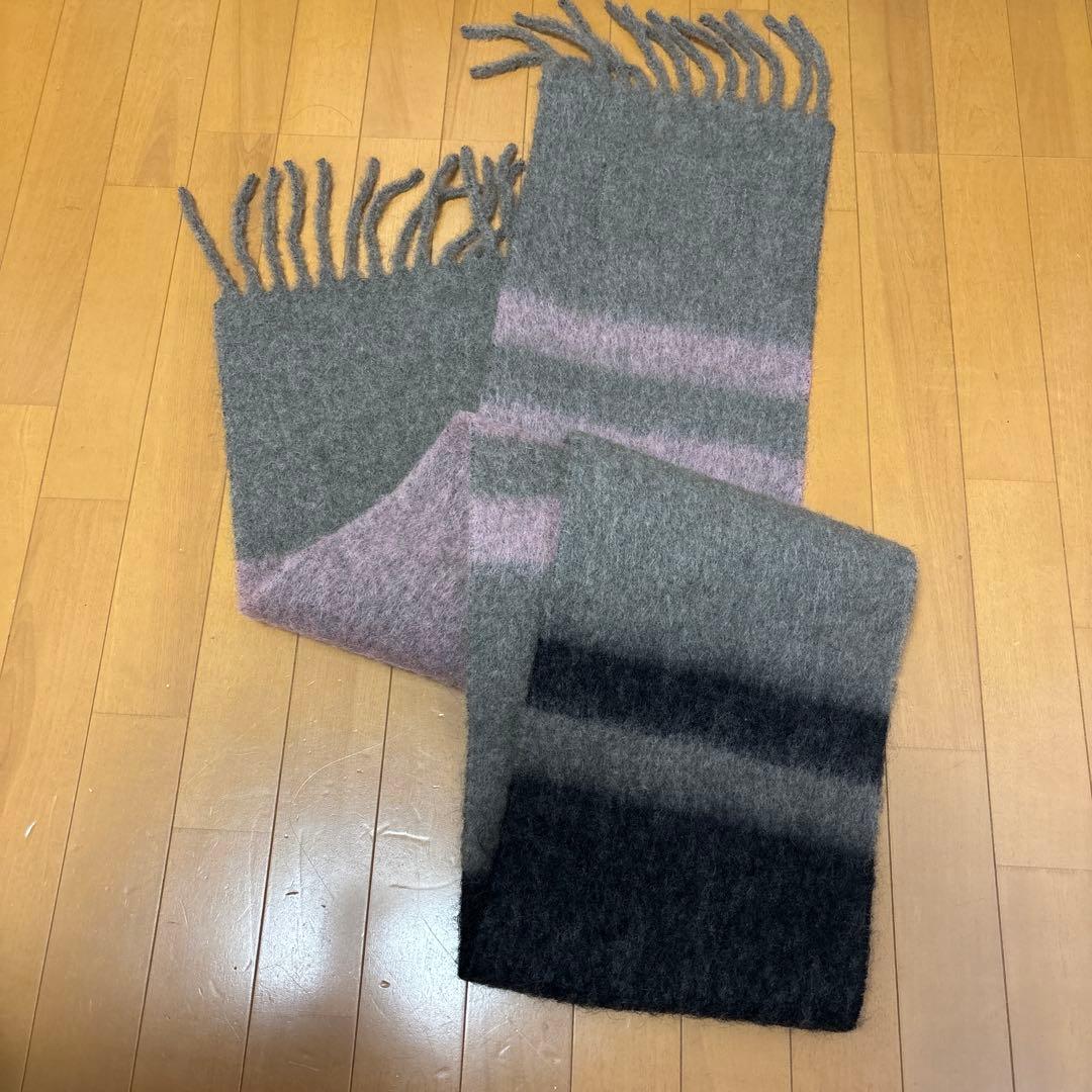 Marni ストライプ マフラー ウール混紡