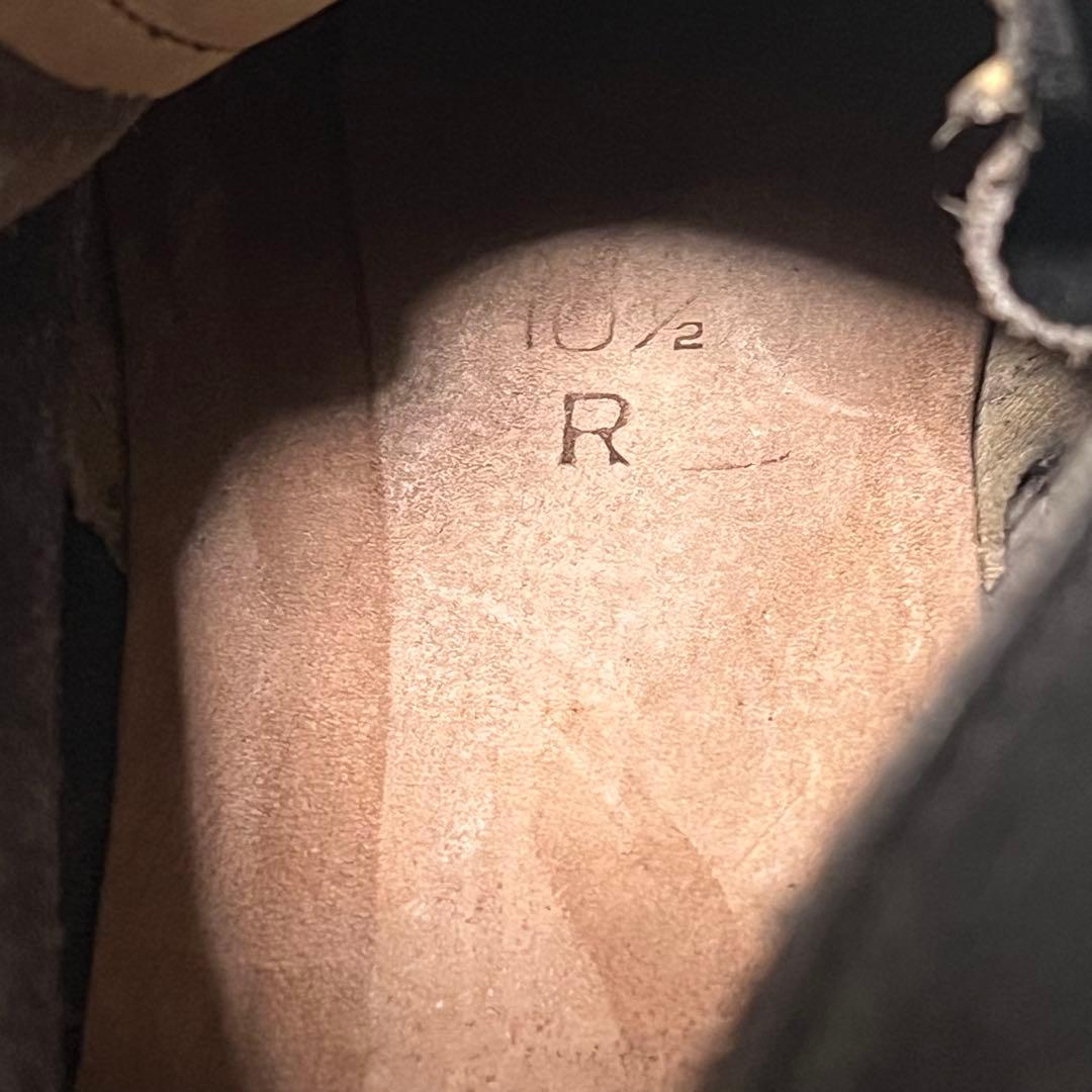 80sヴィンテージADDISON SHOE COMPANY 10.5R 革靴黒