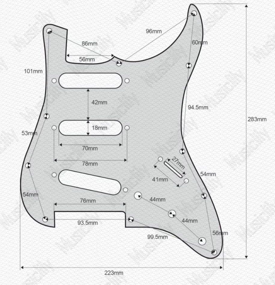 ストラトキャスター　SSSアセンブリ　ML Proピックアップ