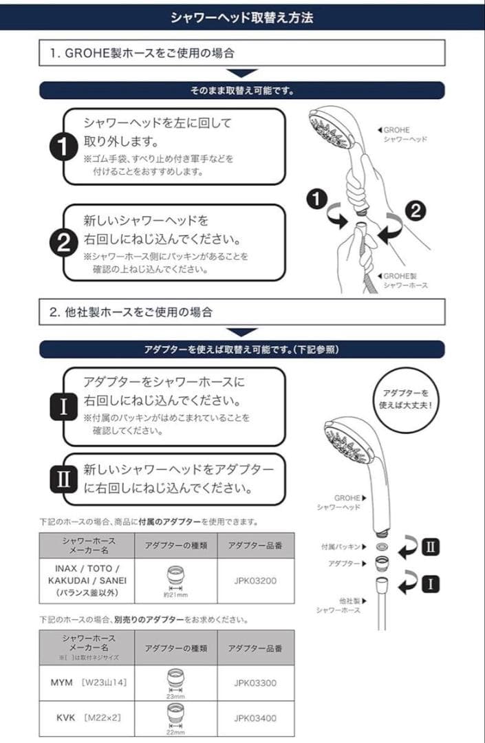 新品 未使用 グローエ スプリー 90 シャワーヘッド クローム GROHE