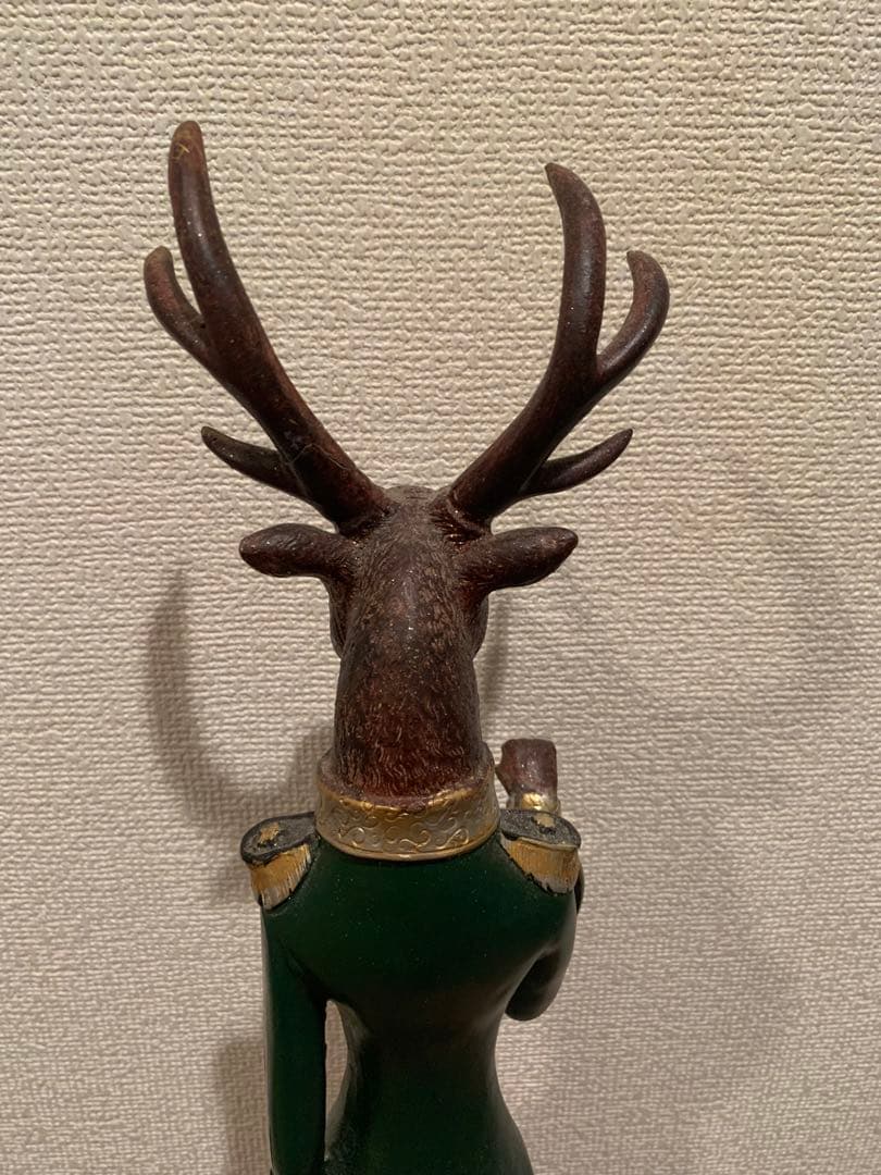 紳士鹿の置物　ヨーロッパ　欧州　工芸品　美術品 訳あり