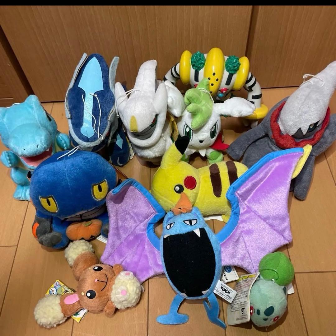 ポケモン ぬいぐるみ まとめ売り 10体セット ピカチュウ ダークライ 他