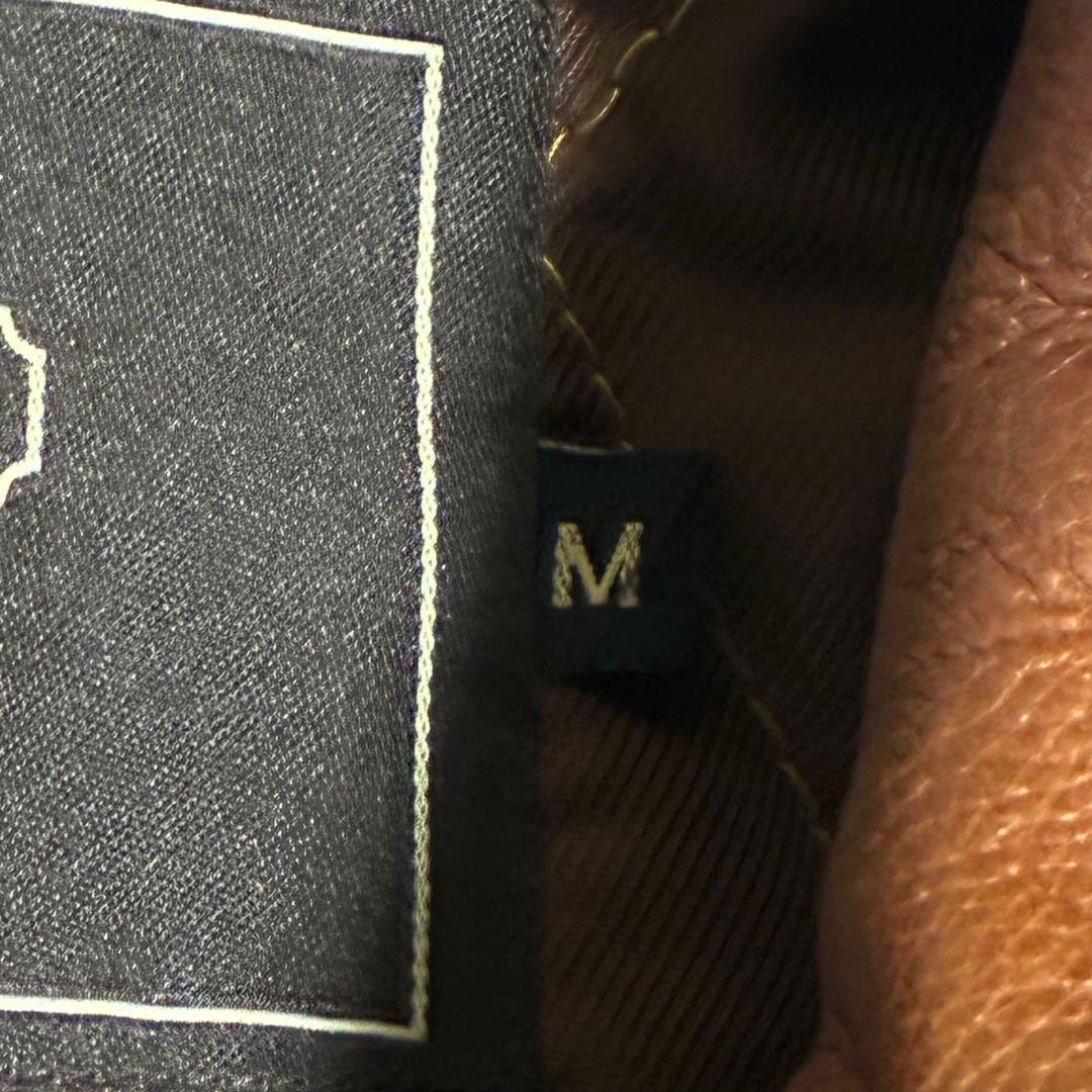 COACH 本革 リアルレザー 茶 ブラウン ライダース フライトジャケット