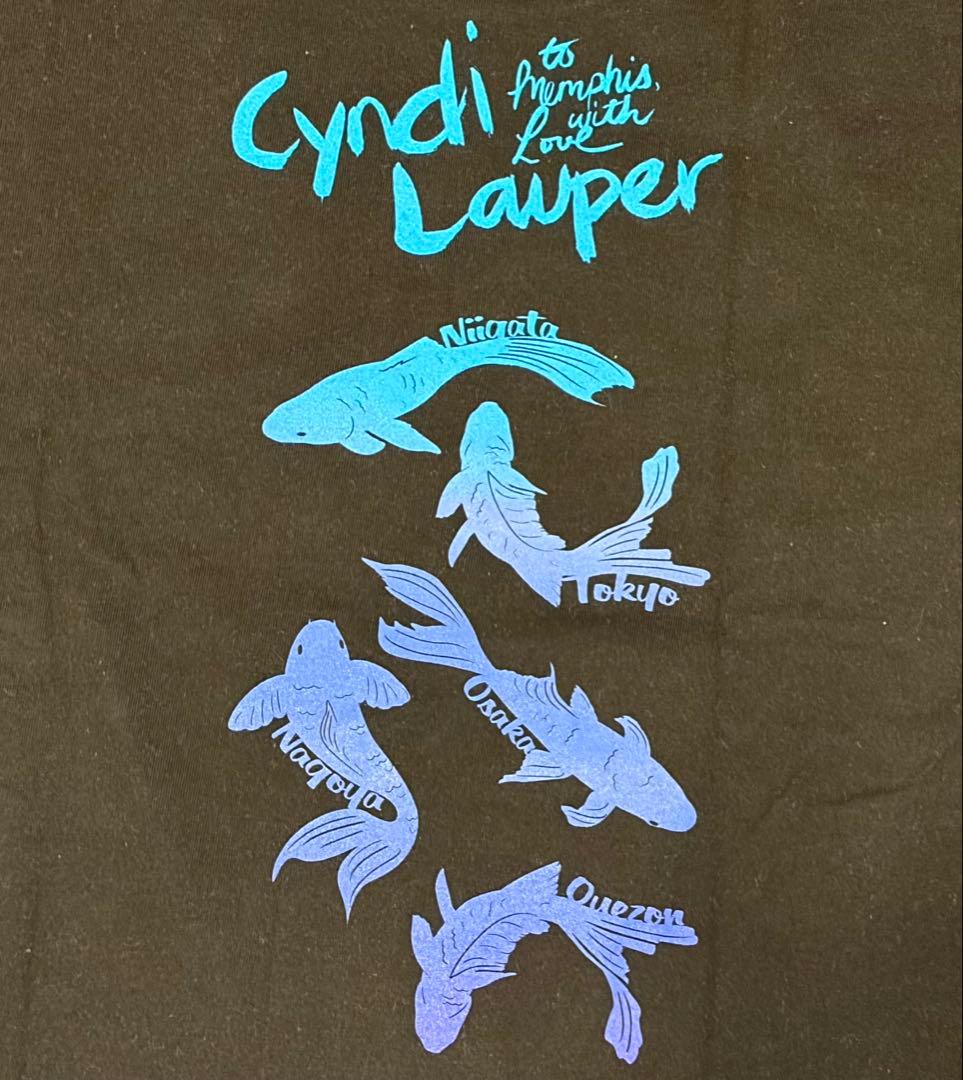 Cyndi Lauper シンディ・ローパー Tシャツ 2013年 来日