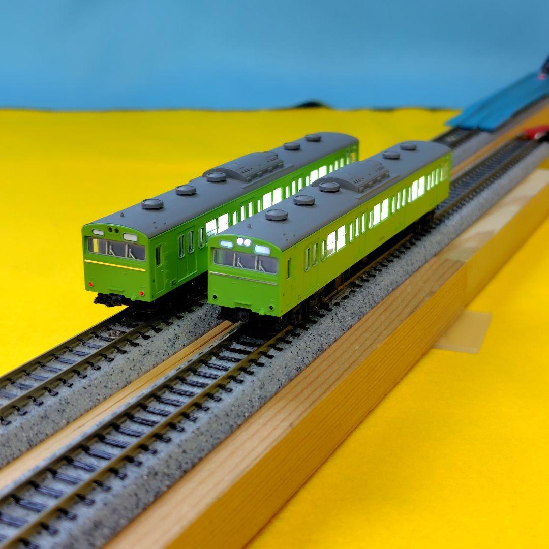 ＫＡＴＯ―103系近郊型電車103系（ うぐいす 色)十両