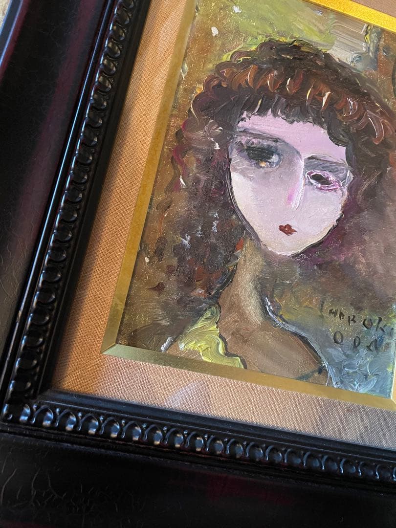 絵画　織田廣喜　オダヒロキ　少女　油彩　織田ひろき　美術品　アート　おだひろき