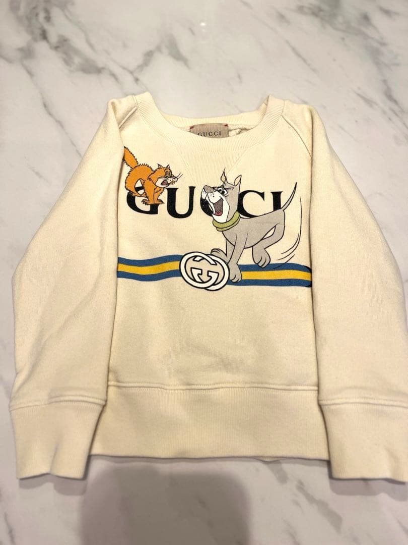 【希少】【美品】GUCCI グッチ　薄手トレーナー　ロンT トップス　キッズ