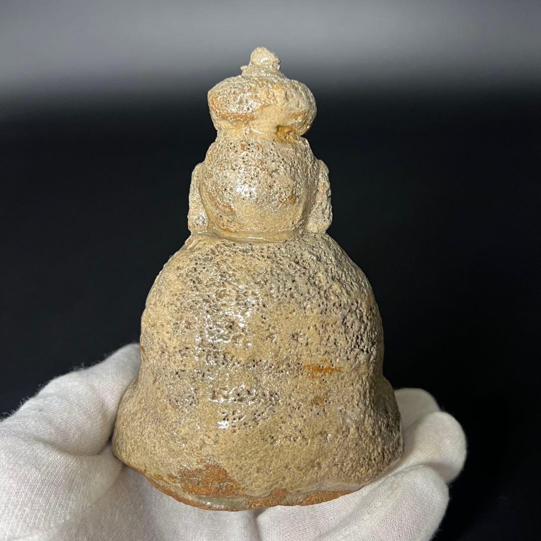 ◎古道具 庵々◎時代物 陶製 閻魔大王像 古陶 仏像 骨董品◎置物仏教美術古美術