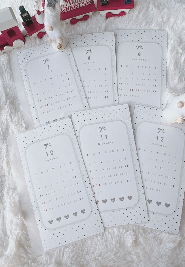 A6 リフィル 2026年ドットリボン カレンダー 3400円