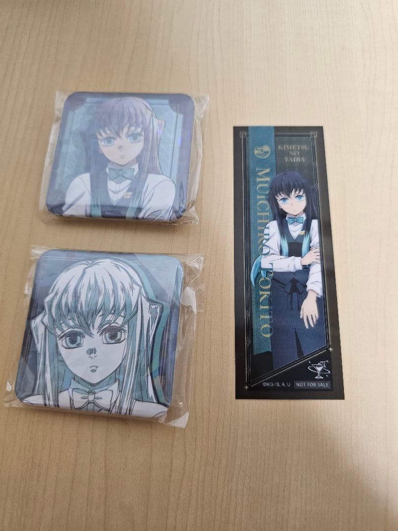 鬼滅の刃 モクテルバー 銀座 コレクションロト 時透無一郎 グリッター缶バッジ