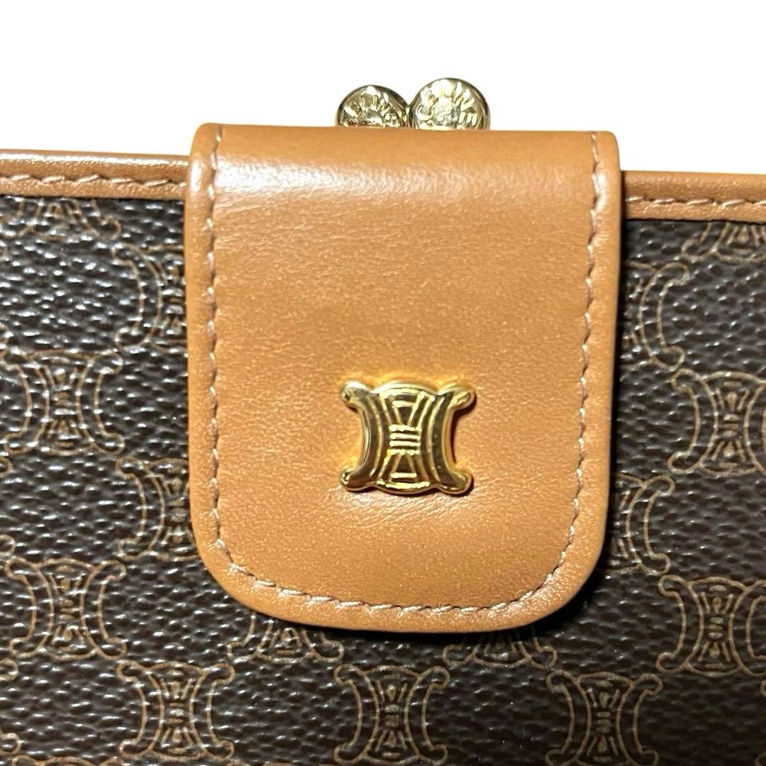 極美品✨未使用級セリーヌ マカダム トリオンフ 二つ折り財布 がま口 レディース