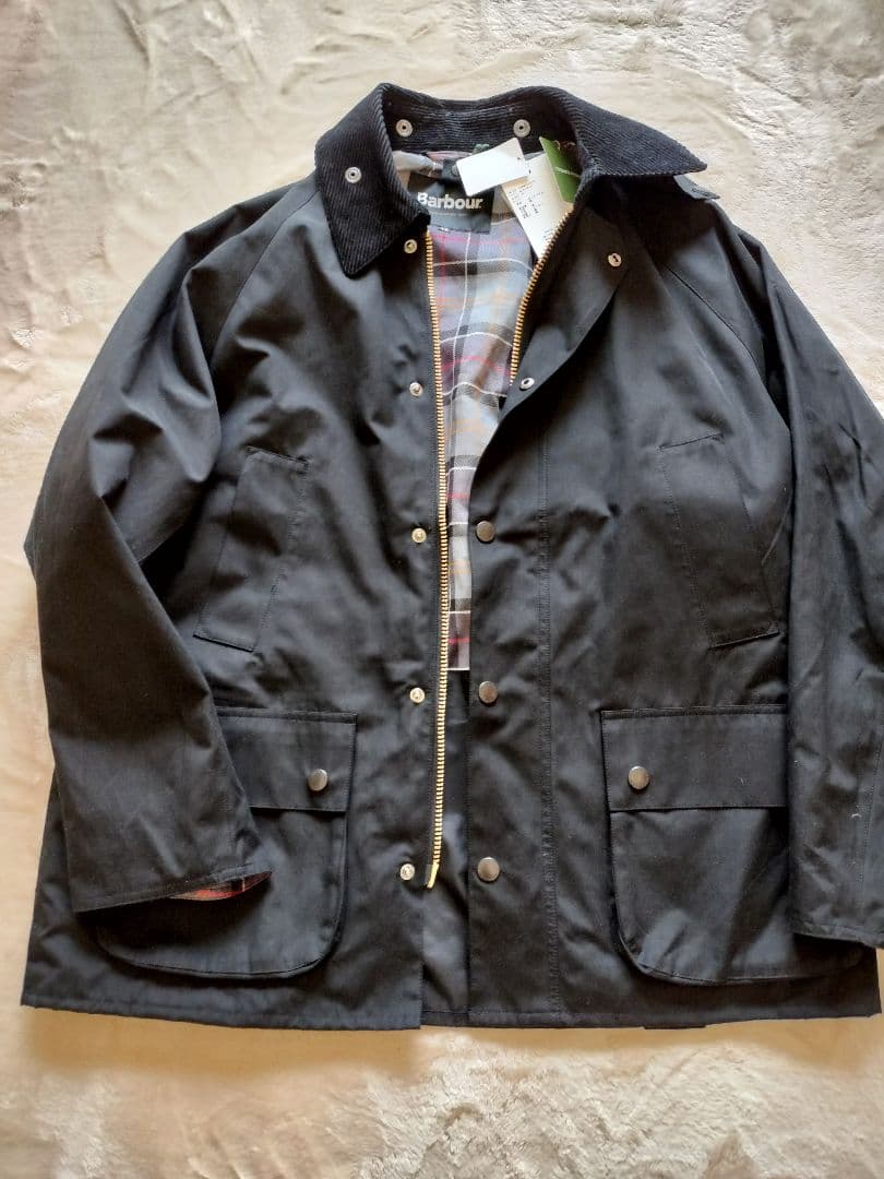新品 Barbour バブアー 別注 ビデイル OS スリーブ 42 ブラック