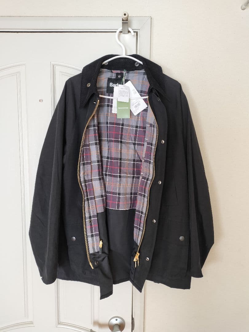 新品 Barbour バブアー 別注 ビデイル OS スリーブ 42 ブラック