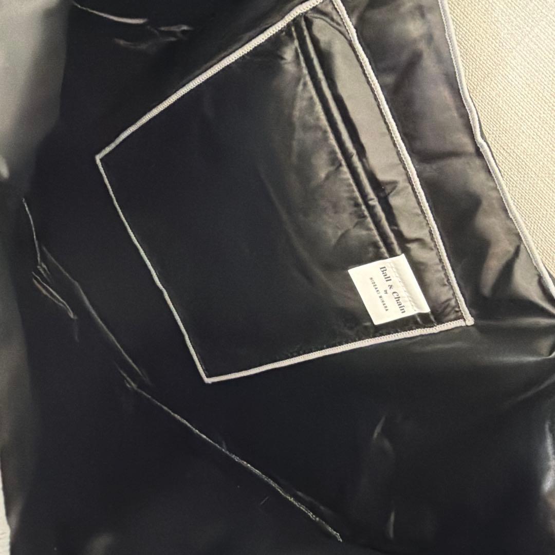 新作　最安値ボールアンドチェーン 中綿バッグ ★ブラック×シルバー ステラ