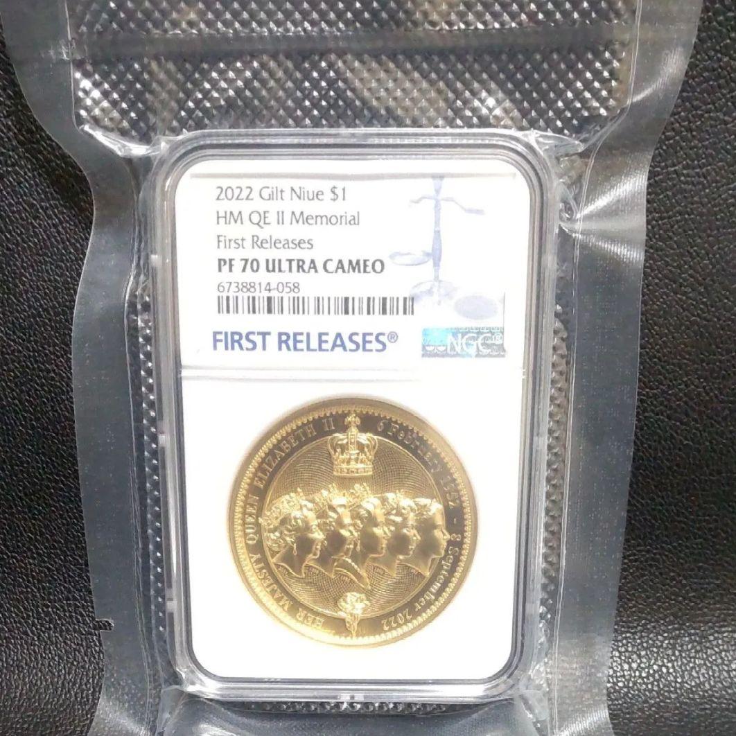 【最高鑑定】2022年版 エリザベス2世追悼記念 NGC PF70UC 純銅