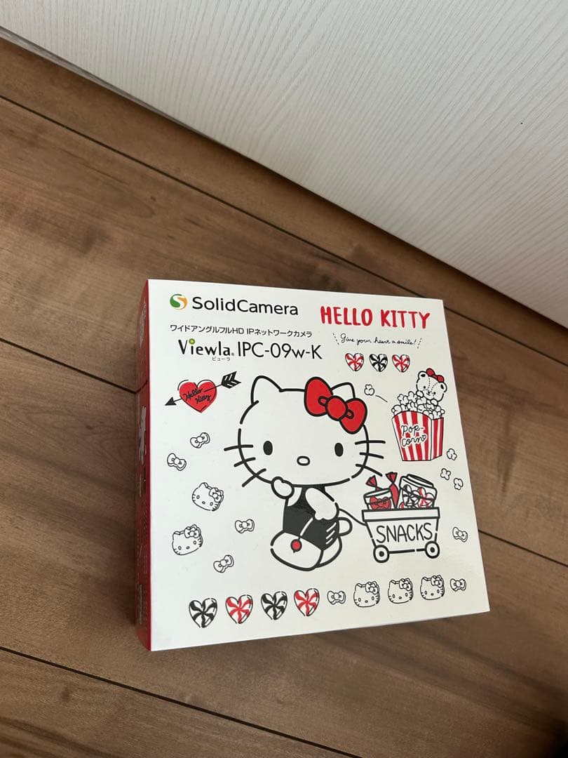 ☆美品☆ソリッドカメラ　ハローキティ 防犯カメラ IPC-09w-K