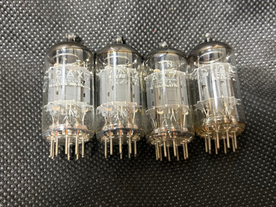 松*一様 ナショナルMATSUSHITA 12AX7 真空管 5本＋箱無し4本9