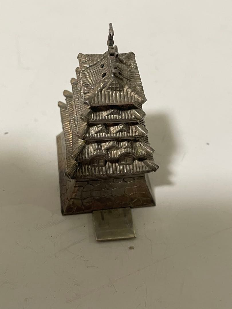 銀細工　シルバー950五重塔　約34g アンティーク