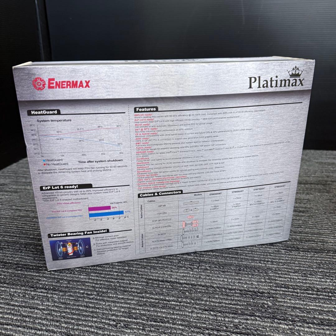 【新品同様/撮影開封のみ】ENERMAX Platimax 電源ユニット