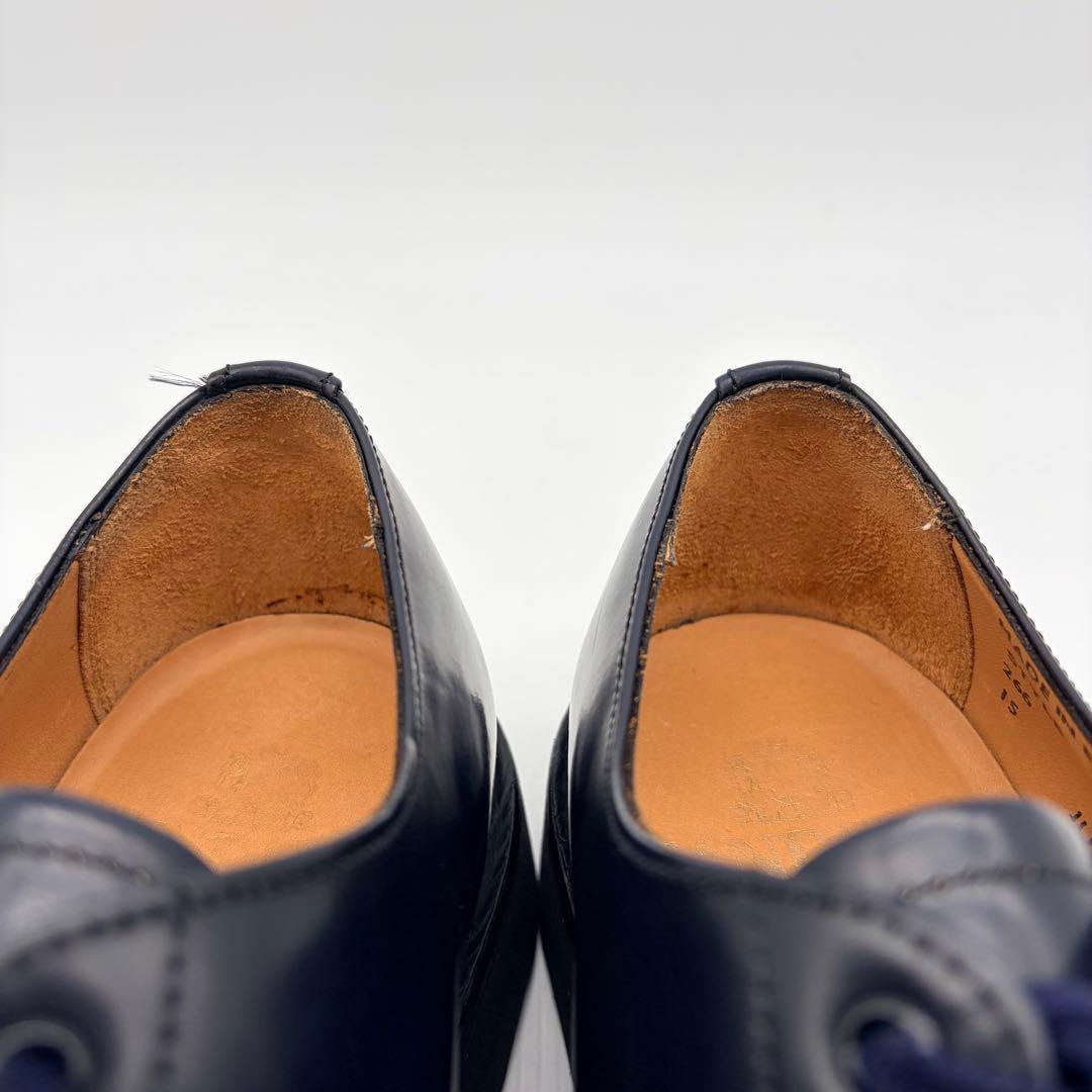 SANDERS サンダース ミリタリーダービー UK7.5 ネイビー 外羽根