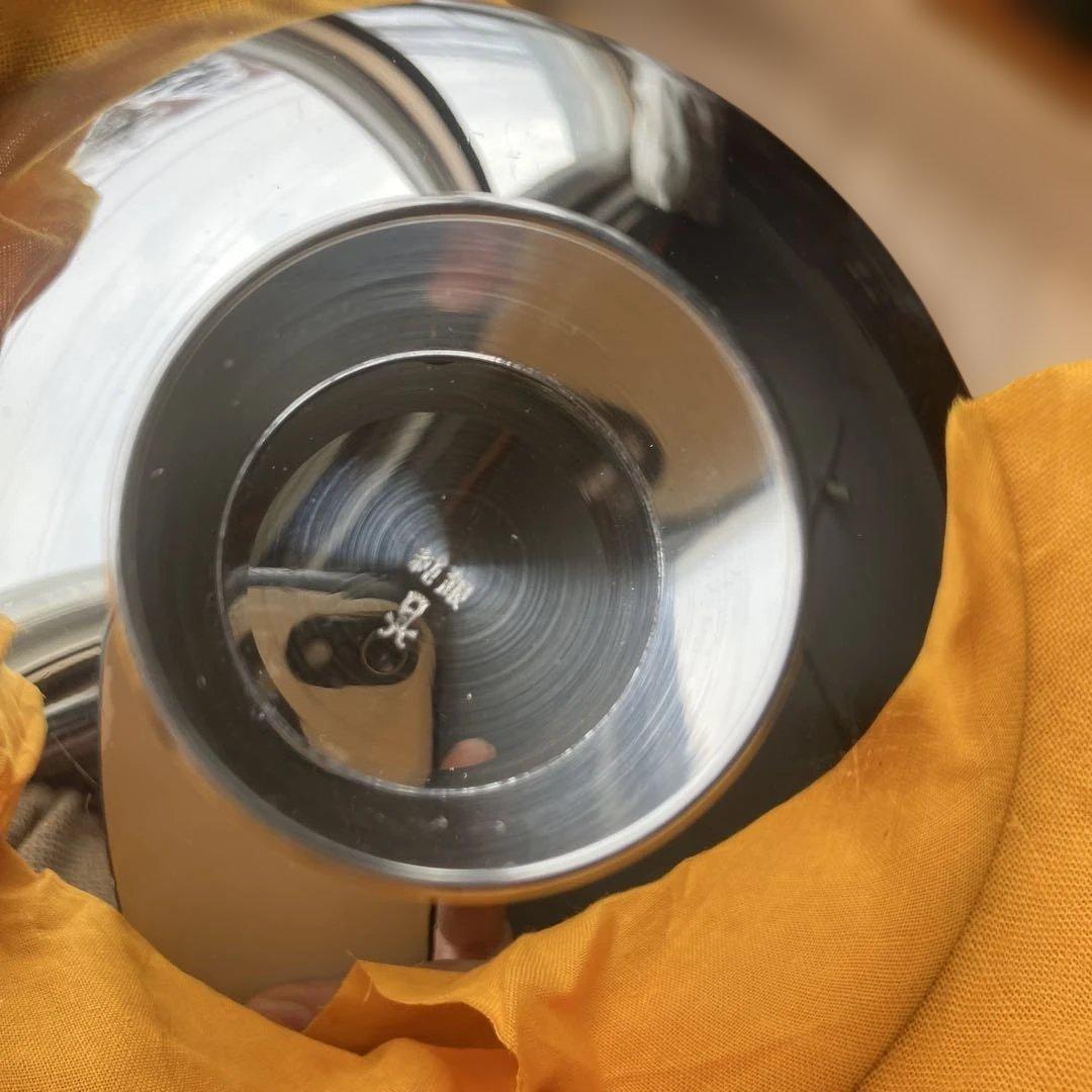 純銀製銀杯　刻印有り大小2枚　専用桐箱入り　97g